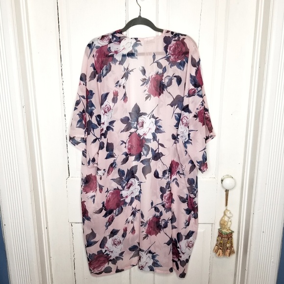 Lulla Collection by Bindya Floral-Print Kimono NWT - Picture 4 of 5